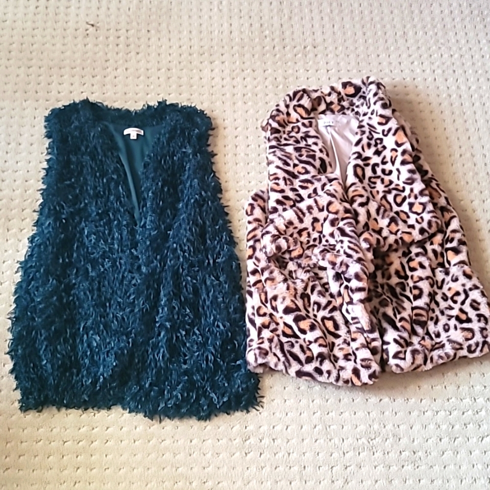 Two Blazers Dark green & animal print
